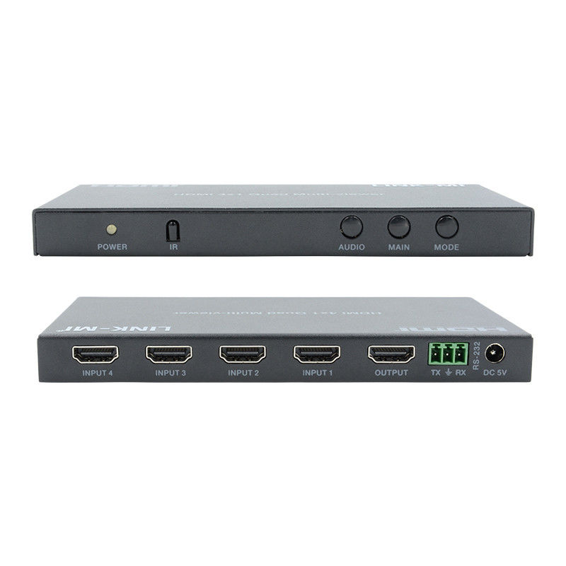 고성능 HDMI 4x1 쿼드 멀티 뷰어 HDMI 1.4b HDCP 1.4 및 DVI 호환
