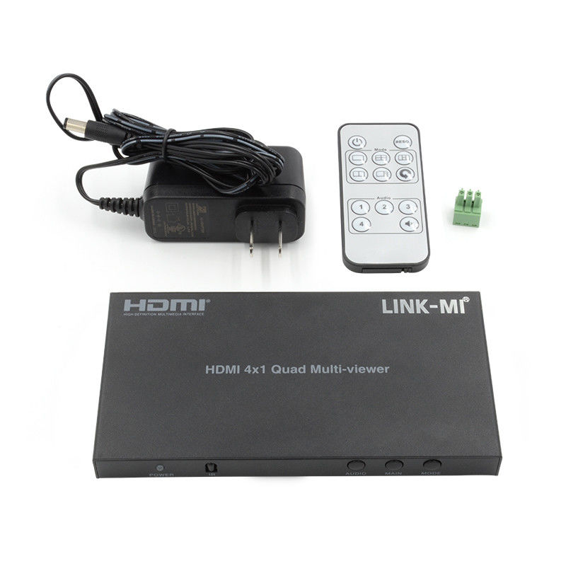 고성능 HDMI 4x1 쿼드 멀티 뷰어 HDMI 1.4b HDCP 1.4 및 DVI 호환