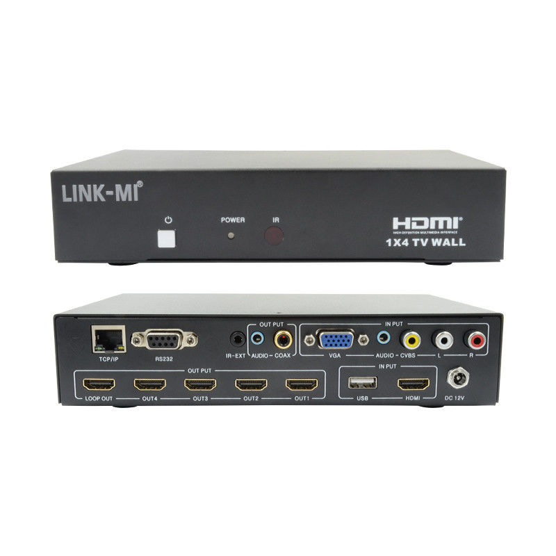 LM-TV04L HDMI 1x4 TV WALL 지원 CVBS/VGA/HDMI/USB 재생 입력 소스