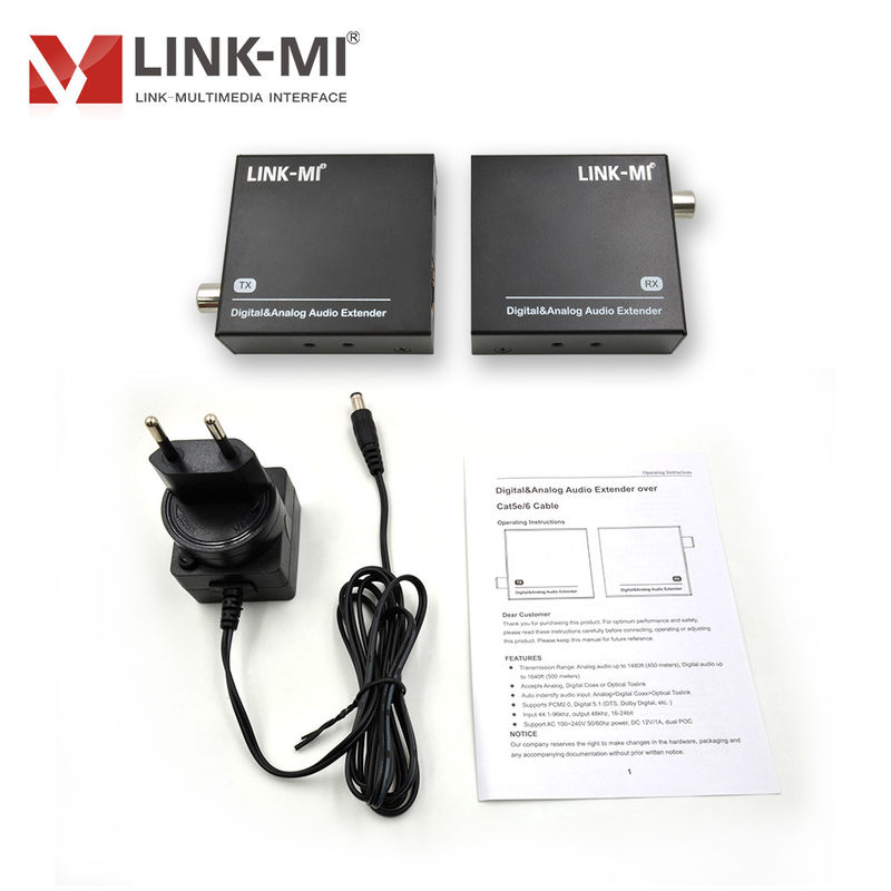 HDMI 오디오 추출기 / 오디오 확장기 5V 전원 공급 장치 18 Gbps 대역폭 및 최대 500m 거리
